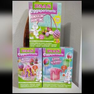 3) Easter Egg Dye Kits Eggsperiments Egg Science Kit Pendulum Painting Active